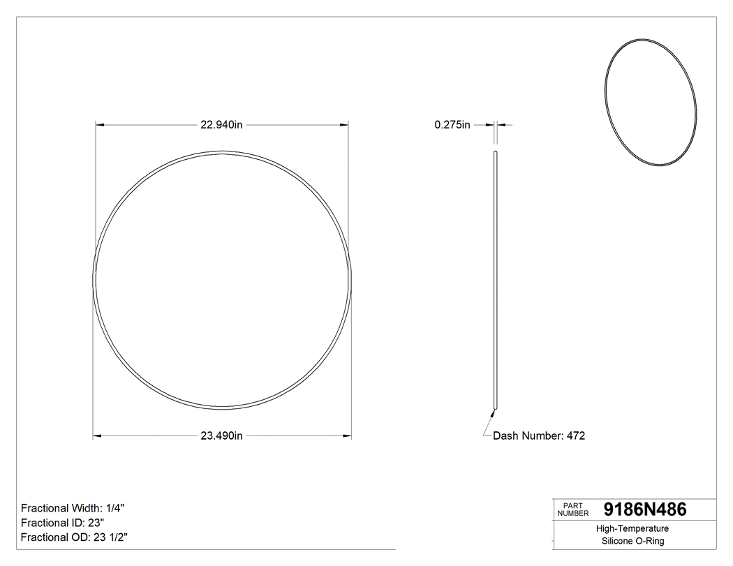 Technical drawing - 9186N486